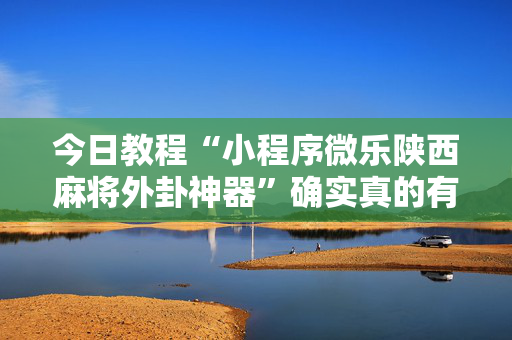 今日教程“小程序微乐陕西麻将外卦神器”确实真的有挂