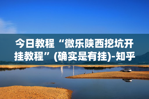 今日教程“微乐陕西挖坑开挂教程”(确实是有挂)-知乎