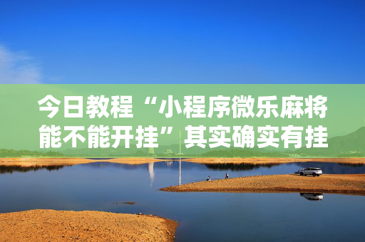 今日教程“小程序微乐麻将能不能开挂”其实确实有挂