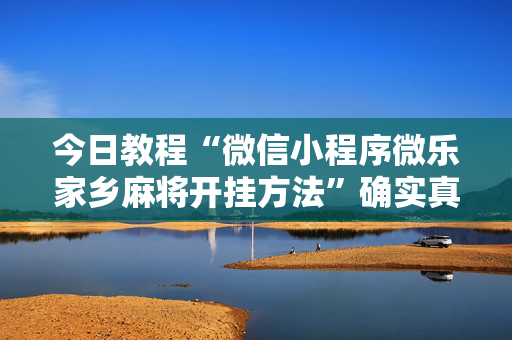 今日教程“微信小程序微乐家乡麻将开挂方法”确实真的有挂