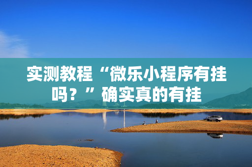 实测教程“微乐小程序有挂吗？”确实真的有挂