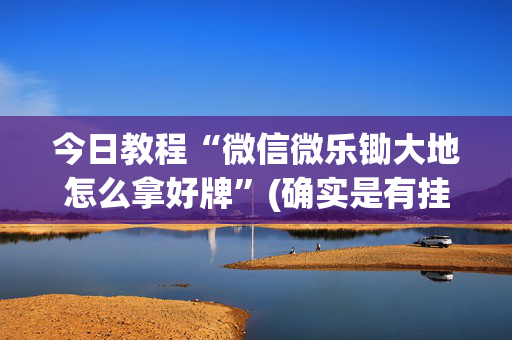 今日教程“微信微乐锄大地怎么拿好牌”(确实是有挂)-知乎