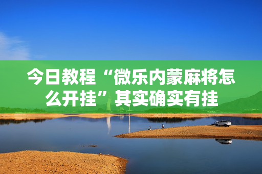 今日教程“微乐内蒙麻将怎么开挂”其实确实有挂