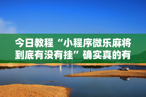 今日教程“小程序微乐麻将到底有没有挂”确实真的有挂