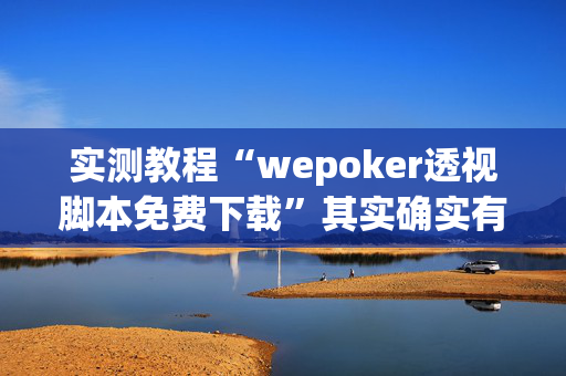 实测教程“wepoker透视脚本免费下载”其实确实有挂