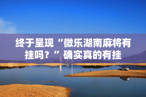 终于呈现“微乐湖南麻将有挂吗？”确实真的有挂