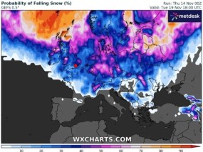 英国降雪：新地图准确显示了英国的哪些地区将在几天内看到北极的混乱