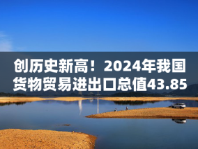 创历史新高！2024年我国货物贸易进出口总值43.85万亿元，同比增长5%