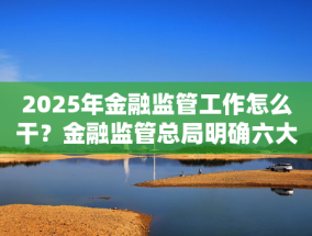 2025年金融监管工作怎么干？金融监管总局明确六大任务