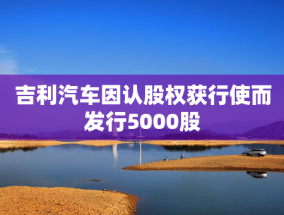 吉利汽车因认股权获行使而发行5000股